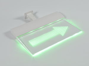 Светильник аварийный М-220-РИП-УЛЬТРА (Молния ULTRA РИП) 'СТРЕЛКА ВПРАВО' (220В) с аккумулятором