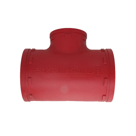 Тройник переходной под муфту крашеный 8" х 6" (219,1 мм. х 159,0 мм.) клеймо FM DINANSI