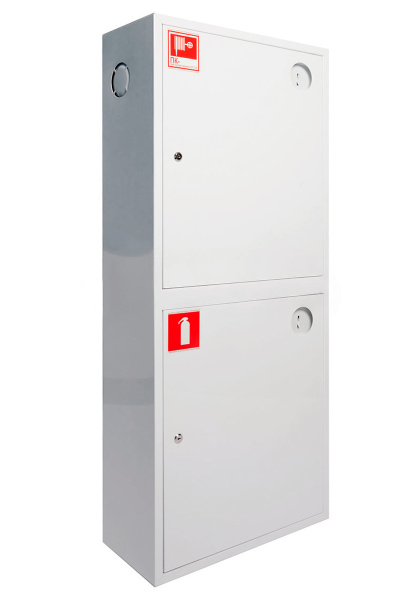 ШП-К-О-320 НЗБ (ШПКО-12НЗБ) правый шкаф пожарный с почтовым замком (навесной, закрытый, белый)
