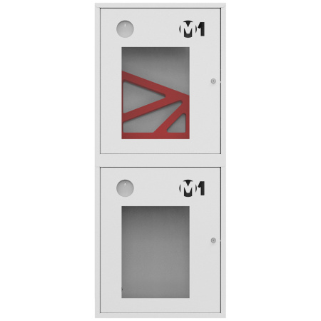 ШП-К-О-003 "Т" НОБ М01 левый Шкаф пожарный с почтовым замком (навесной, открытый, белый)