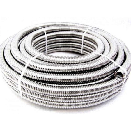 Труба гофрированная, нерж. сталь, отожженная, диам. 25 мм, длина бухты 30м.