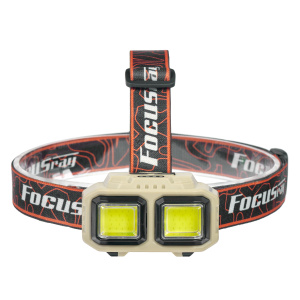 FOCUSray 1329 акку 18650 1200мАН, 200 люмен, цифровой дисплей, USB кабель 1/160 фонарь налобный