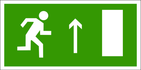 ЛЮКС-220 Р "Человек стрелка вверх дверь" (Е11) оповещатель световой зеленый