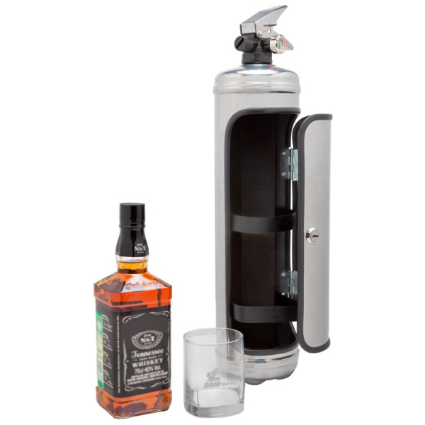 Сувенирный бар-огнетушитель серебристый (д. 110 мм) Сувенирный бар-огнетушитель серебристый (д. 110 мм)