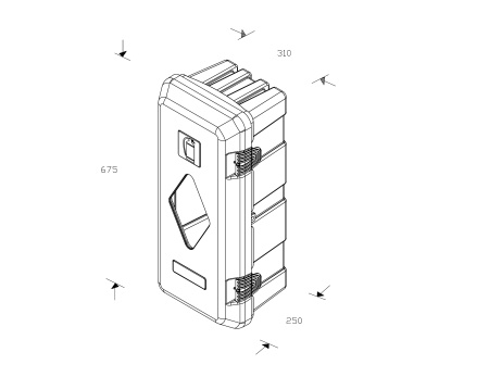DAKEN Adamant 82020 пенал для огнетушителя