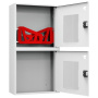 ШП-К-О-Пульс-320-12 НОБ ЕВРО правый шкаф пожарный с евроручками (навесной, открытый, белый)