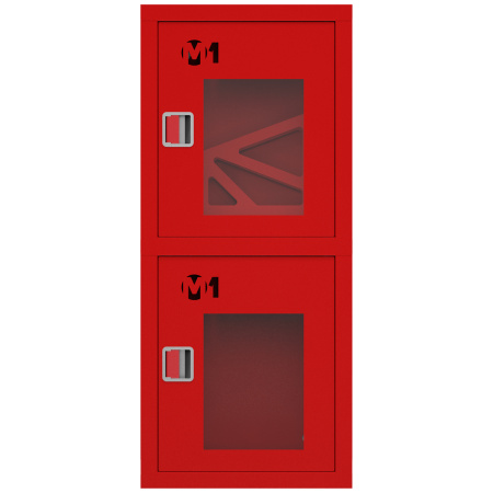 ШП-К-О-003 "Т" ВОК М01 шкаф пожарный правый с евроручками (встроенный, открытый, красный)