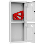ШП-К-О-003 "Т" ВОБ М01 правый шкаф пожарный с почтовыми замками (встроенный, открытый, белый)