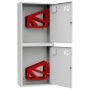 ШП-К-003-21 "Т" НЗБ М01 правый шкаф пожарный с почтовыми замками (навесной, закрытый, белый)