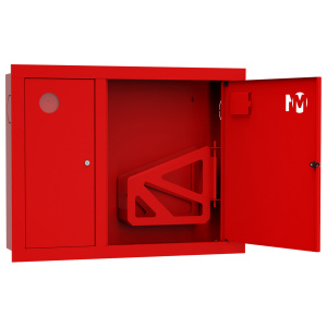 ШП-К-О-002 "Т" ВЗК М01 правый шкаф пожарный с почтовым замком (встроенный, закрытый, красный)