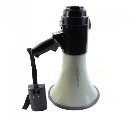 РМ-24С мегафон с аккумулятором, сирена, свисток, мощность 100 Ватт РМ-24С мегафон с аккумулятором, сирена, свисток, мощность 100 Ватт