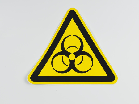 Знак W16 Осторожно. Биологическая опасность, 200х200х200 мм