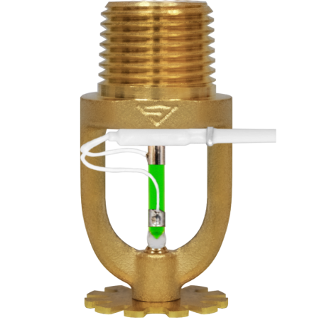 СЭУО0-РНо0,6-R1/2.P57.В2 57⁰С 1/2" бронза колба 3 мм «Аква-Гефест» спринклер общего назначения с принудительным пуском розеткой вниз