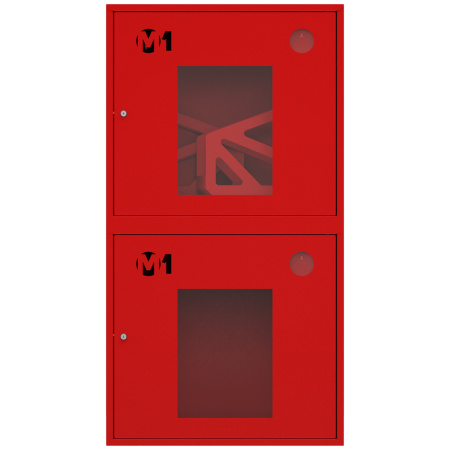 ШП-К-О-003-12 "Т" НОК М01 правый шкаф пожарный с почтовыми замками (навесной, открытый, красный)