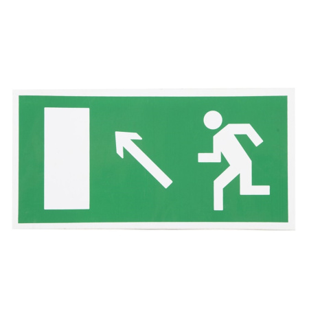 Сменное табло 'Человек влево стрелка вверх в дверь' для светоуказателя