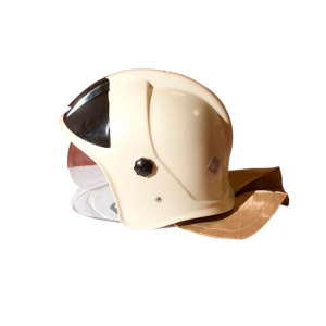 ШКПС (шлем-каска пожарного спасателя) с пелериной (белая)