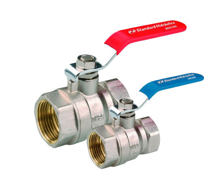 Кран шаровой (Chicago) муфтовый, хром. Ру25, Ду50, рукоятка