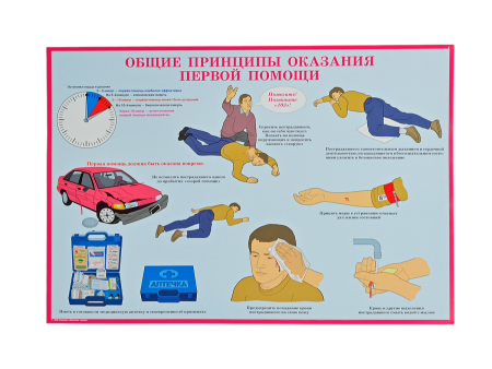 Комплект плакатов 'Первая помощь при чрезвычайных ситуациях' (А3, 10 листов) Комплект плакатов 'Первая помощь при чрезвычайных ситуациях' (А3, 10 листов)