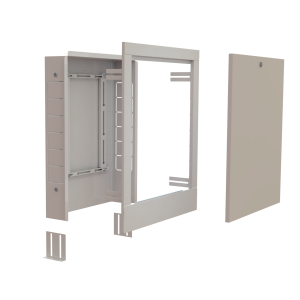 Шкаф коллекторный встроенный 450х648х120 белый