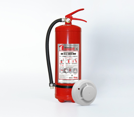 Набор "Огнетушитель порошковый ОП-5 Магазин 01 + Дымовой извещатель" Набор "Огнетушитель порошковый ОП-5 Магазин 01 + Дымовой извещатель"