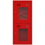 ШП-К-О-003 "Т" ВОК М01 правый шкаф пожарный с почтовыми замками (встроенный, открытый, красный)
