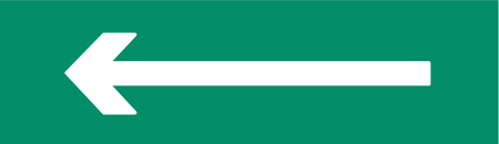 Сменное табло "Стрелка влево" зеленый фон для светоуказателя ТОПАЗ Сменное табло "Стрелка влево" зеленый фон для светоуказателя ТОПАЗ