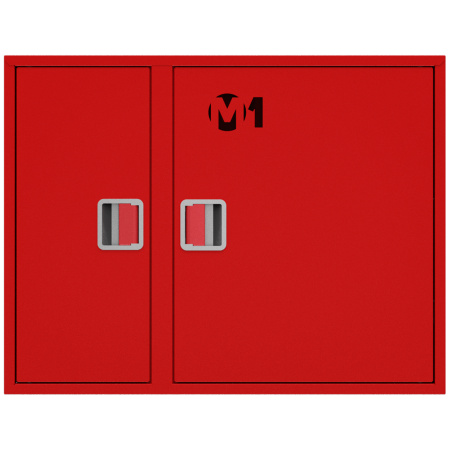 ШП-К-О-002 "Т" НЗК М01 ЕВРО правый шкаф пожарный с евроручкой (навесной, закрытый, красный)