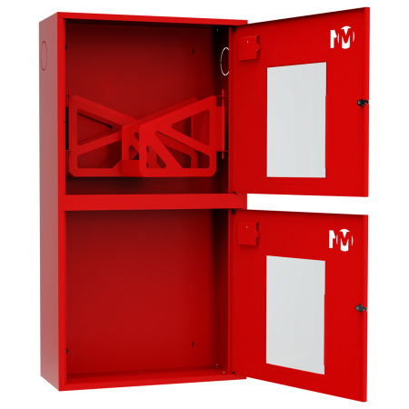 ШП-К-О-003-12 "Т" НОК М01 правый шкаф пожарный с почтовыми замками (навесной, открытый, красный)