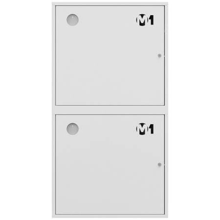 ШП-К-О-003-12 "Т" НЗБ М01 левый шкаф пожарный с почтовыми замками (навесной, закрытый, белый)