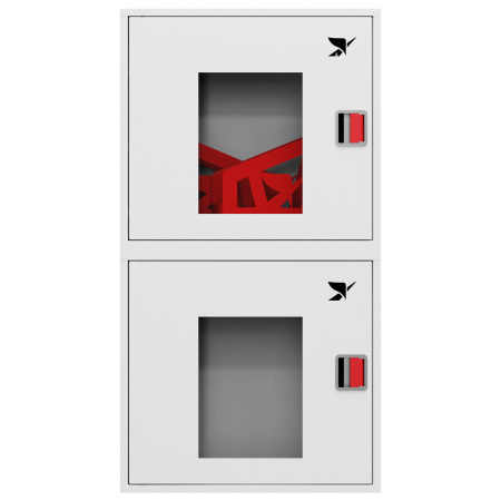 ШП-К-О-Пульс-320-12 НОБ ЛЕВО шкаф пожарный с евроручками (навесной, открытый, белый)
