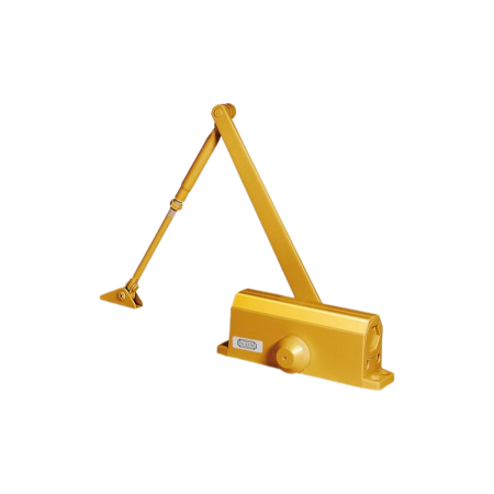 Е-602 доводчик для дверей (нагрузка до 50 кг), с фиксацией открытого положения двери, серебро