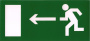 Светильник М-220-РИП (Молния-220 РИП ) «Е-04 Человек влево в дверь» 220В, на светодиодах с аккумулятором (220В)