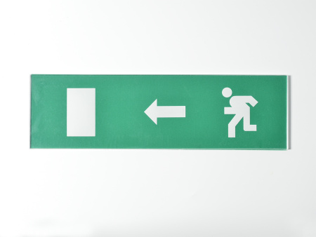 Сменное табло "Человек влево в дверь" для светоуказателя Молния