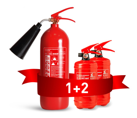 АКЦИЯ 1+2 Огнетушитель углекислотный ОУ-3 ИНЕЙ+ 2 шт ОП-1 МИГ (г. Витебск)