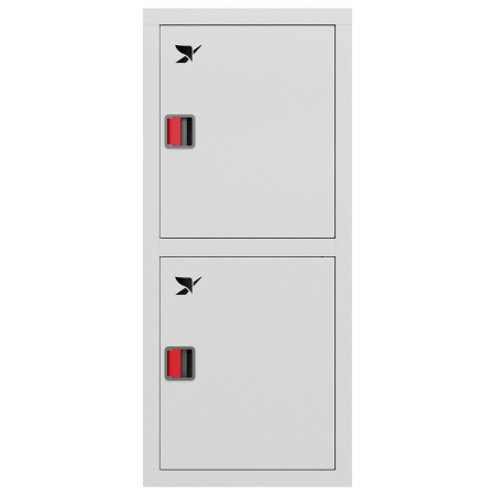 ШП-К-О-Пульс-320 ВЗБ ЕВРО правый шкаф пожарный с евроручкой (встроенный, закрытый, белый)