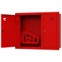 ШП-К-О-Пульс-315 ВЗК левый шкаф пожарный с почтовым замком (встроенный, закрытый, красный)