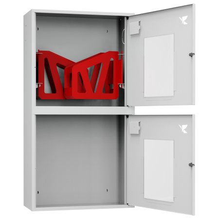 ШП-К-О-Пульс-320-12 НОБ правый шкаф пожарный с почтовыми замками (навесной, открытый, белый)