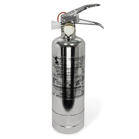 ОП-0,5(з)-ABCE хромированный Бонус-Вита огнетушитель порошковый интерьерный (сувенирная серия)