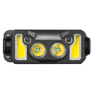 FOCUSray 1328 акку 18650 1200мАН, 200 люмен, цифровой дисплей, сенсор, USB кабель 1/180 фонарь налобный