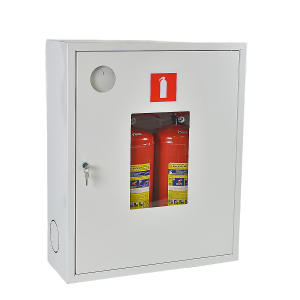 ШПО-113 НОБ правый шкаф для огнетушителя (навесной, открытый, белый)