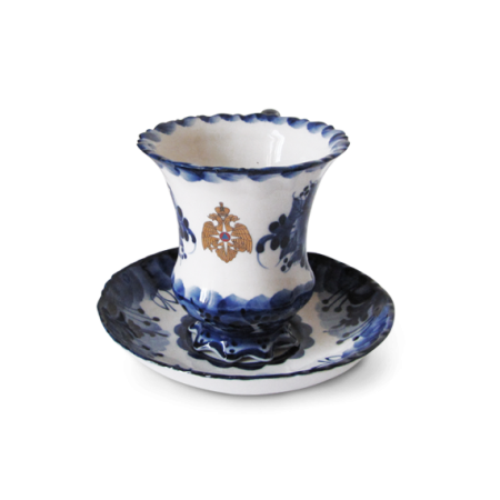 Кофейная пара с символикой МЧС (гжель)