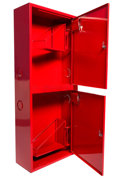ШП-К-320-21 НЗК (ШПК-20НЗК) шкаф пожарный правый с почтовыми замками (навесной, закрытый, красный)