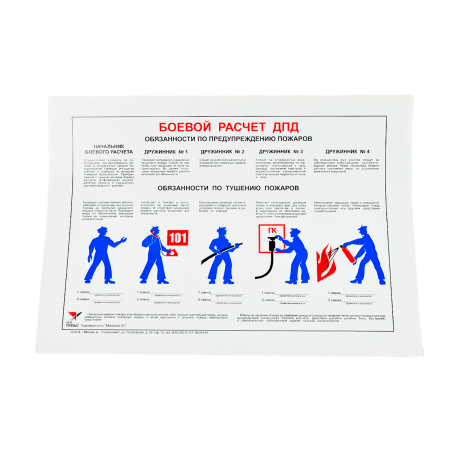 Плакат 'Боевой расчет ДПД' (А3, самоклеящийся)
