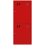 ШП-К-003-21 "Т" НЗК М01 правый шкаф пожарный с почтовыми замками (навесной, закрытый, красный)