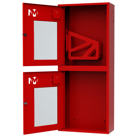 ШП-К-О-003 "Т" НОК М01 левый шкаф пожарный с почтовым замком (навесной, открытый, красный)