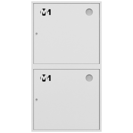 ШП-К-О-003-12 "Т" НЗБ М01 правый шкаф пожарный с почтовыми замками (навесной, закрытый, белый)
