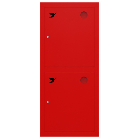 ШП-К-О-Пульс-320 ВЗК правый шкаф пожарный с почтовым замком (встроенный, закрытый, красный)