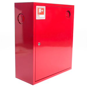 ШП-К-310 НЗК (ШПК-10НЗК) правый шкаф пожарный с почтовым замком (навесной, закрытый, красный)