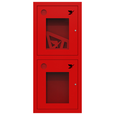 ШП-К-О-Пульс-320 ВОК левый шкаф пожарный с почтовым замком (встроенный, открытый, красный)