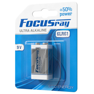 FOCUSray 6LR61/BL1 Ultra Alkaline 1/12/144 батарейка "крона"